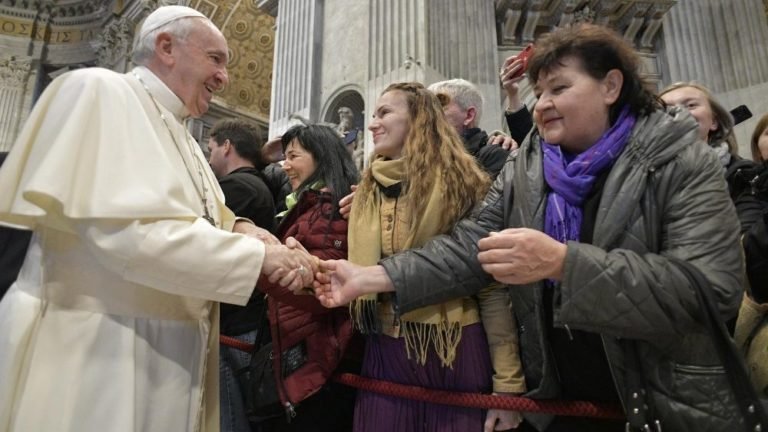 Pope greets pilgrims from the Ukrainian Eparchy of Mukachevo
