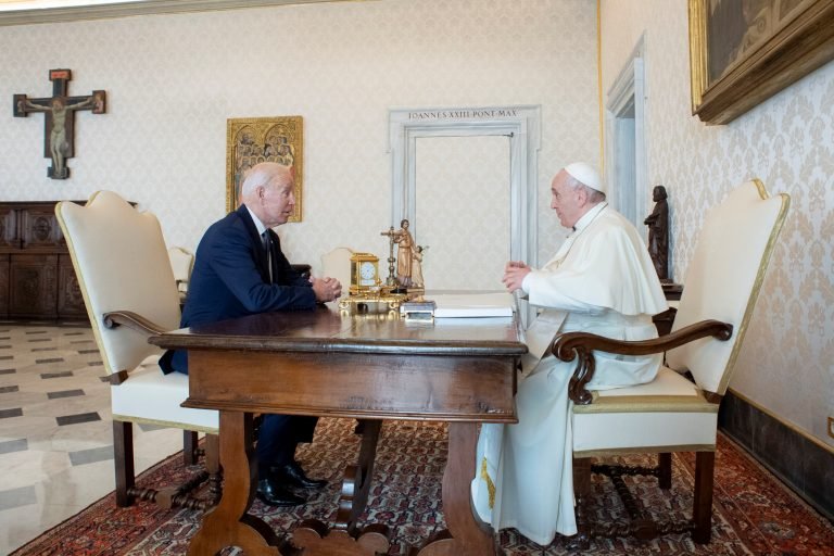 Pope Francis meets with US President Joseph Biden